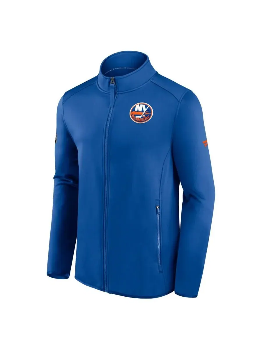Мужская флисовая куртка на молнии Royal New York Islanders Authentic Pro Rink Fanatics — изображение 2 из 3, королевский