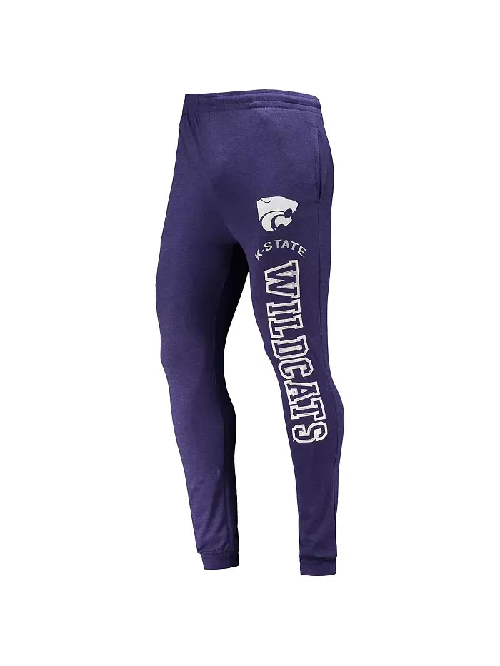 Мужской комплект худи с длинными рукавами и джоггеров Kansas State Wildcats в фиолетовом и — изображение 4 из 4