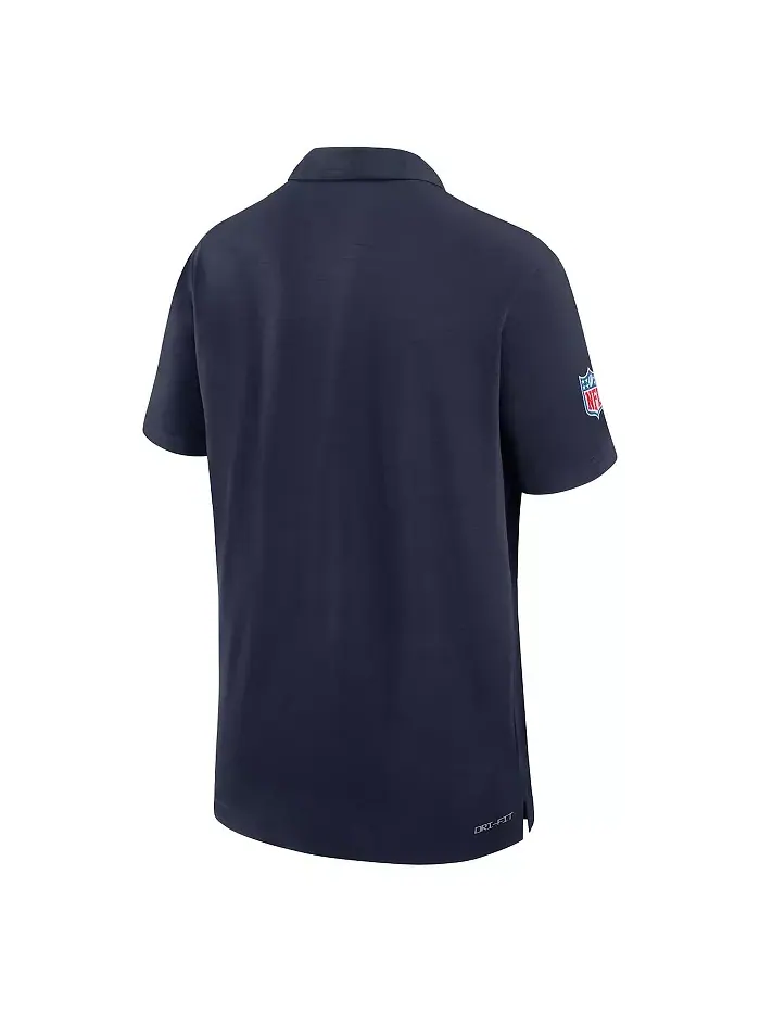 Мужская поло для игры в гольф Tennessee Titans 2024/25 в синем цвете Nike — изображение 3 из 3