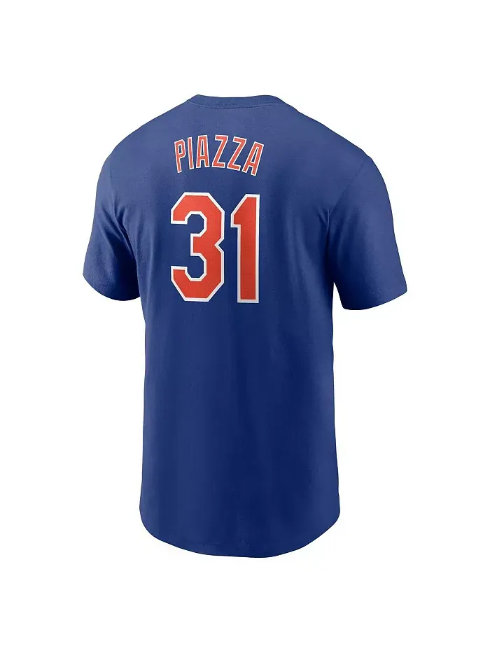 Мужская футболка Mike Piazza Royal New York Mets с именем и номером Fuse Nike — изображение 2 из 3