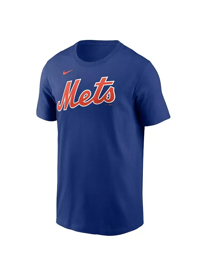 Мужская футболка Mike Piazza Royal New York Mets с именем и номером Fuse Nike — изображение 3 из 3