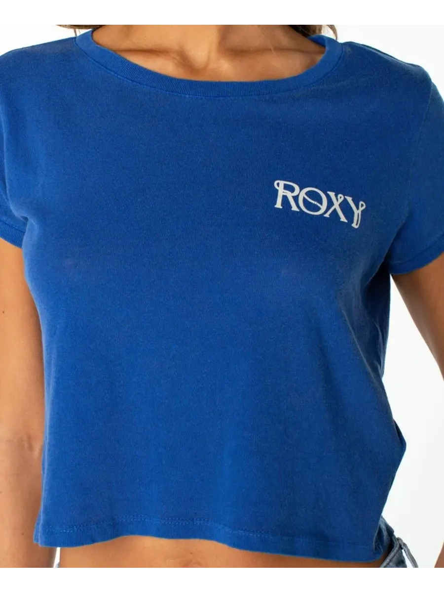 Женская футболка с коротким рукавом для пляжного отдыха Roxy, Surf The Web/Beach Day — изображение 2 из 4