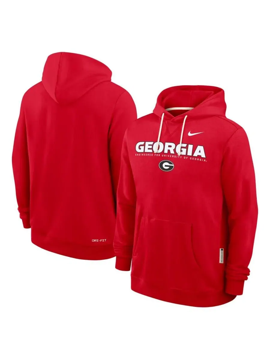 Мужская красная толстовка Georgia Bulldogs 2025 Sideline Standard Issue Dri-FIT Nike — изображение 3 из 5, красный