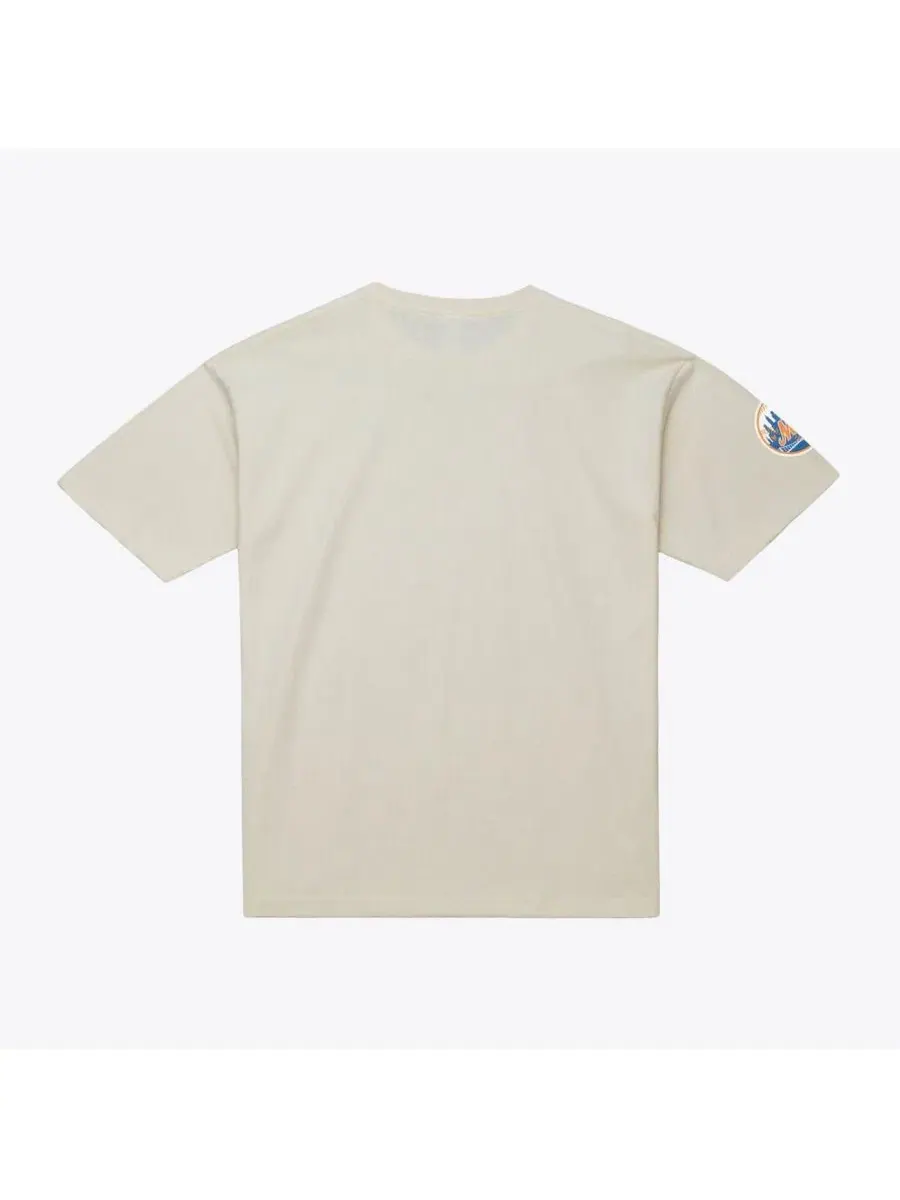 Мужская футболка Mike Piazza Cream New York Mets Cooperstown Collection Throwback с именем и — изображение 2 из 2, бежевый