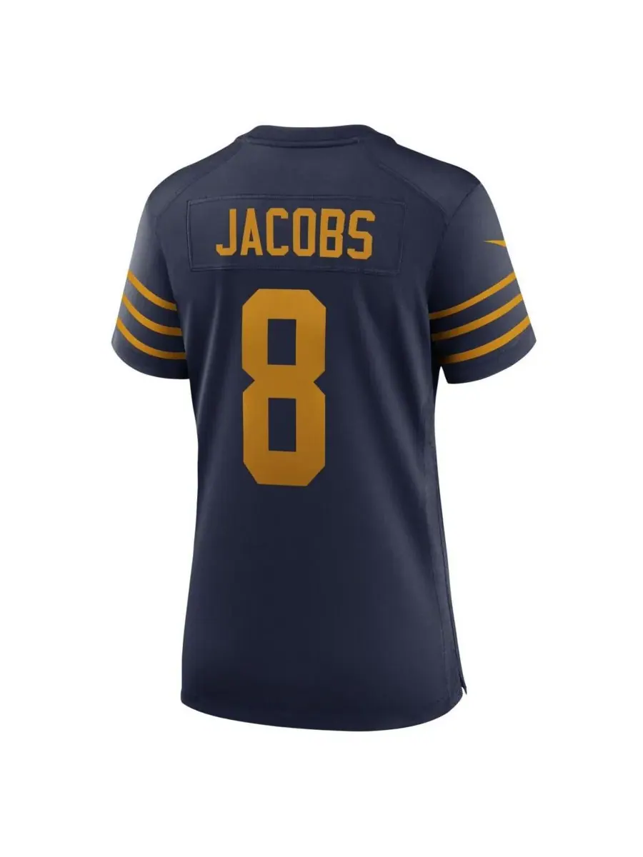 Nike Женская темно-синяя игровая майка Джоша Джейкобса команды Green Bay Packers, посвященная — изображение 3 из 3
