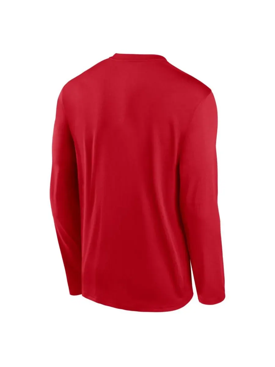 Nike Мужская красная футболка с длинным рукавом Philadelphia Phillies Authentic Collection Legend — изображение 3 из 3