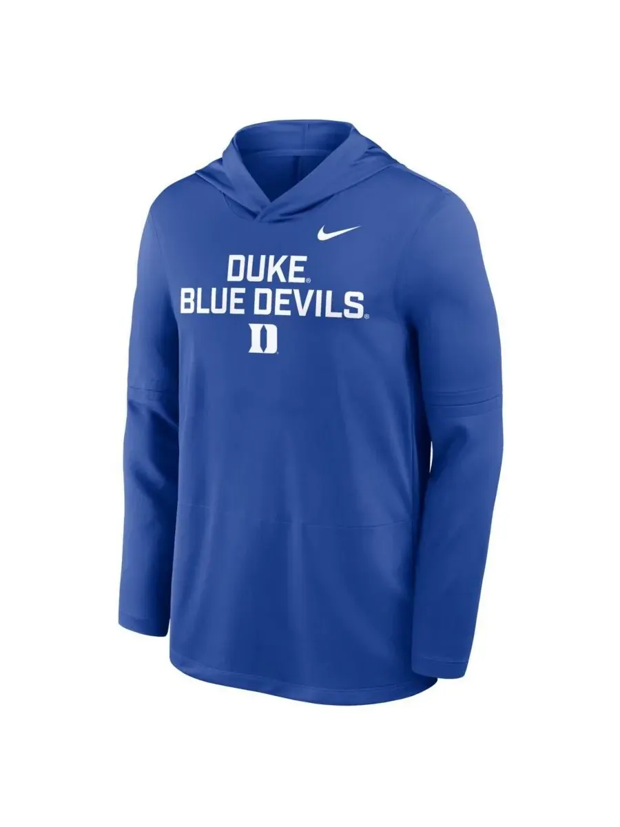 Nike Мужская толстовка с длинными рукавами Royal Duke Blue Devils 2025 Sideline Performance — изображение 4 из 5, королевский