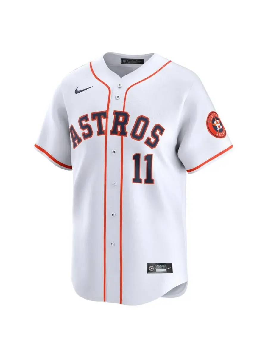 Nike Мужская белая домашняя футболка Cam Smith 11 команды Houston Astros, ограниченная серия — изображение 2 из 3, белый