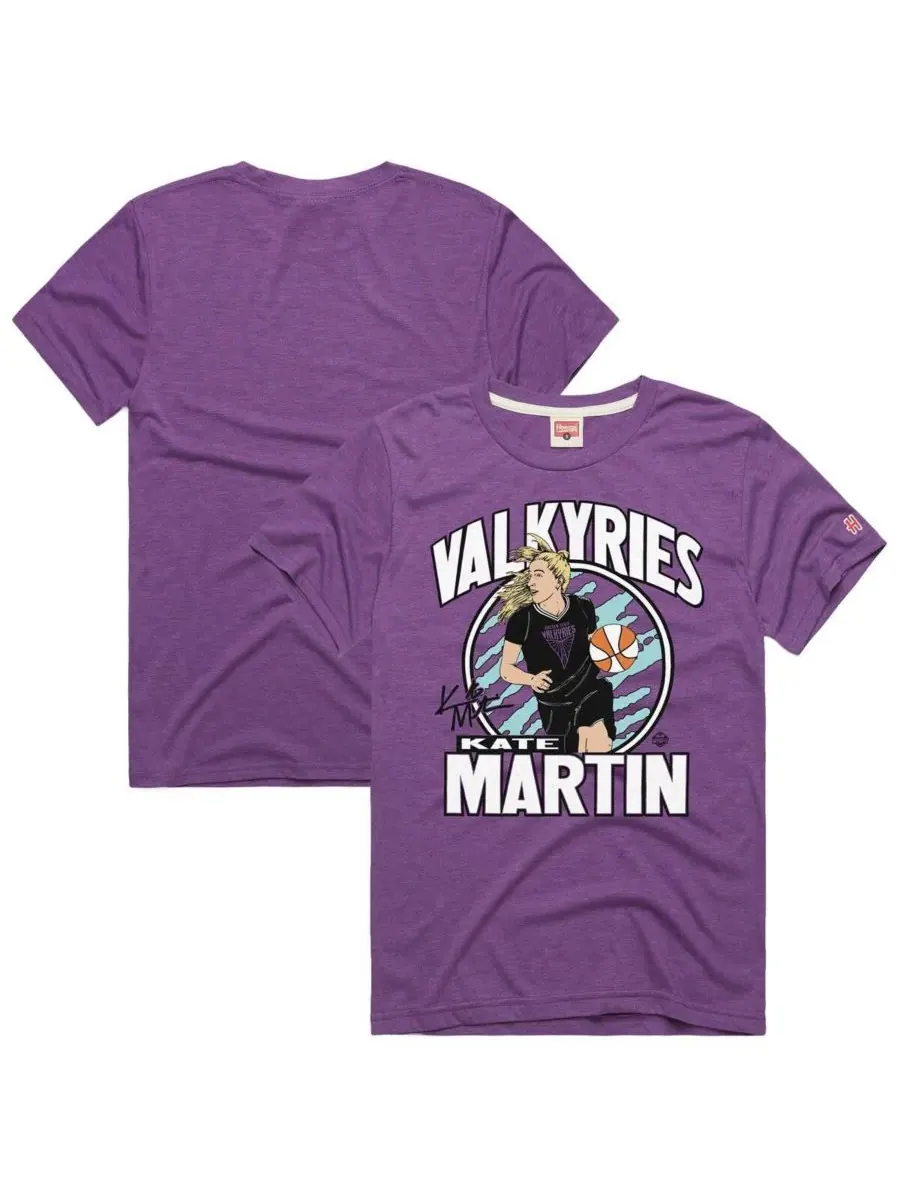 Homage Мужская и женская футболка Kate Martin Violet Golden State Valkyries Signature — изображение 1 из 3, фиолетовый