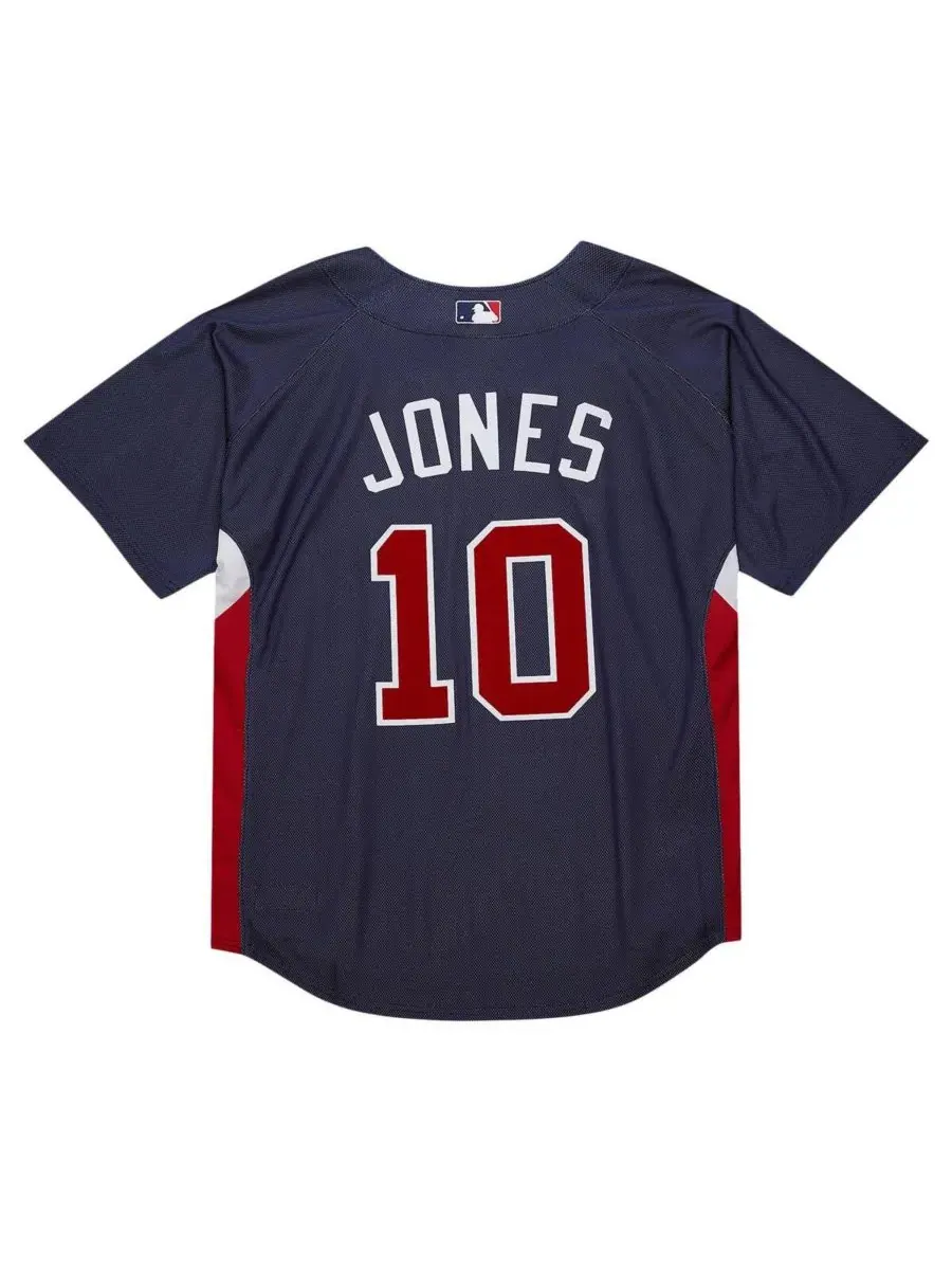 Mitchell & Ness Мужская тренировочная футболка Mitchell Ness Chipper Jones темно-синего цвета с — изображение 3 из 4