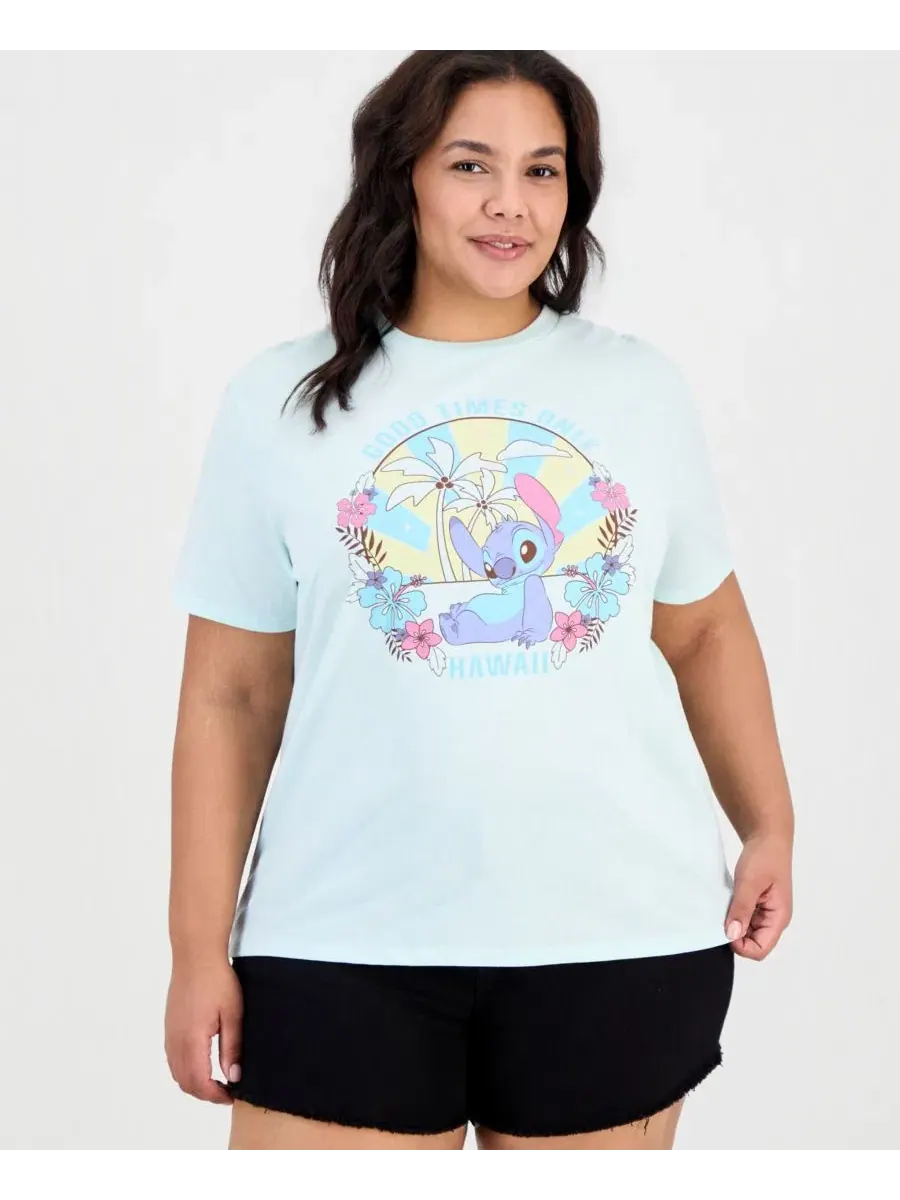 Модная футболка с круглым вырезом Good Times Stitch Disney — изображение 1 из 4