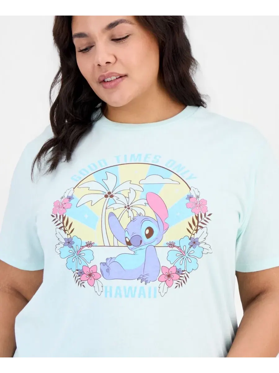 Модная футболка с круглым вырезом Good Times Stitch Disney — изображение 3 из 4