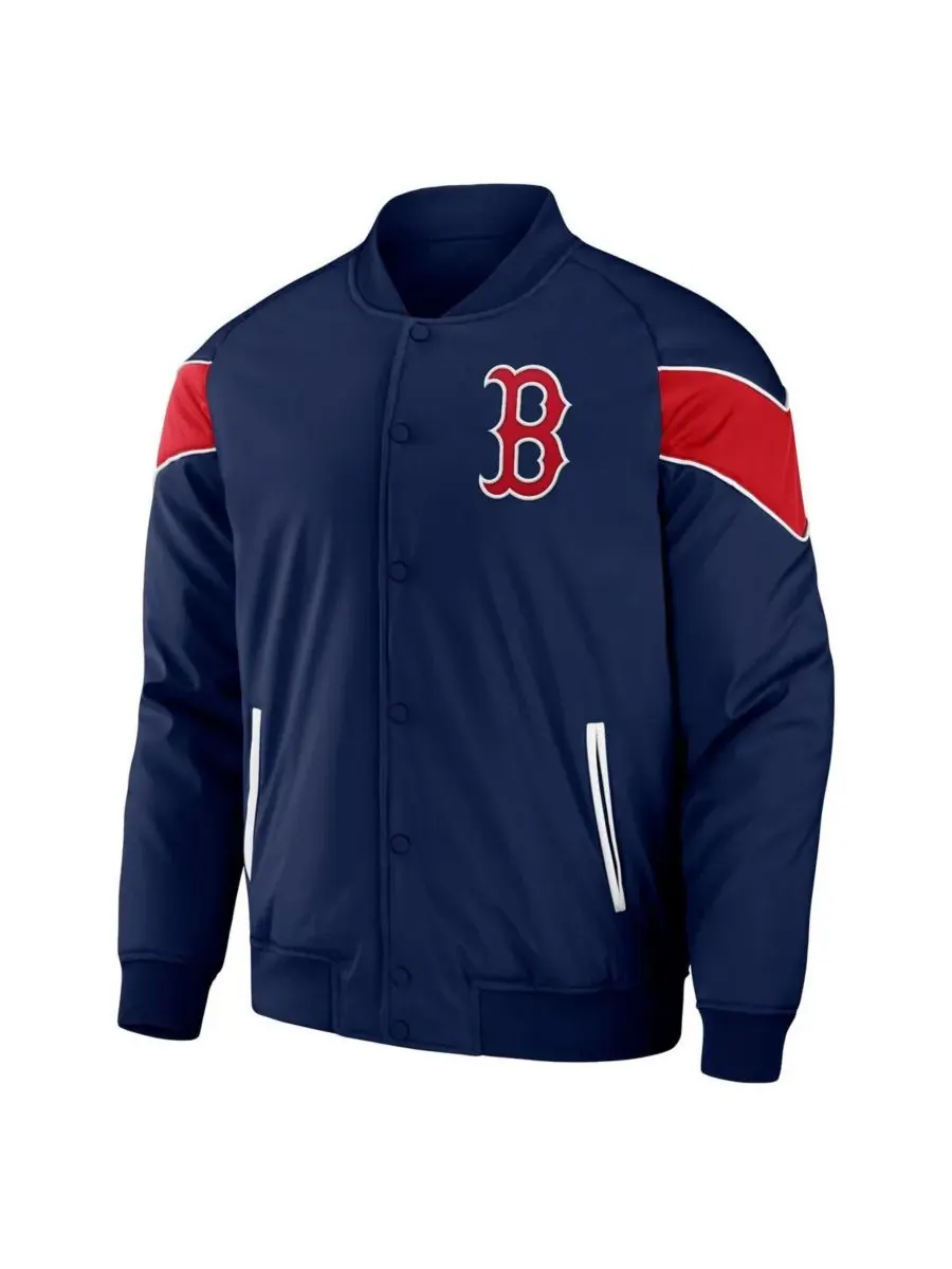 Fanatics Мужская куртка Darius Rucker Collection от Navy Boston Red Sox Baseball Raglan Full-Snap — изображение 2 из 3