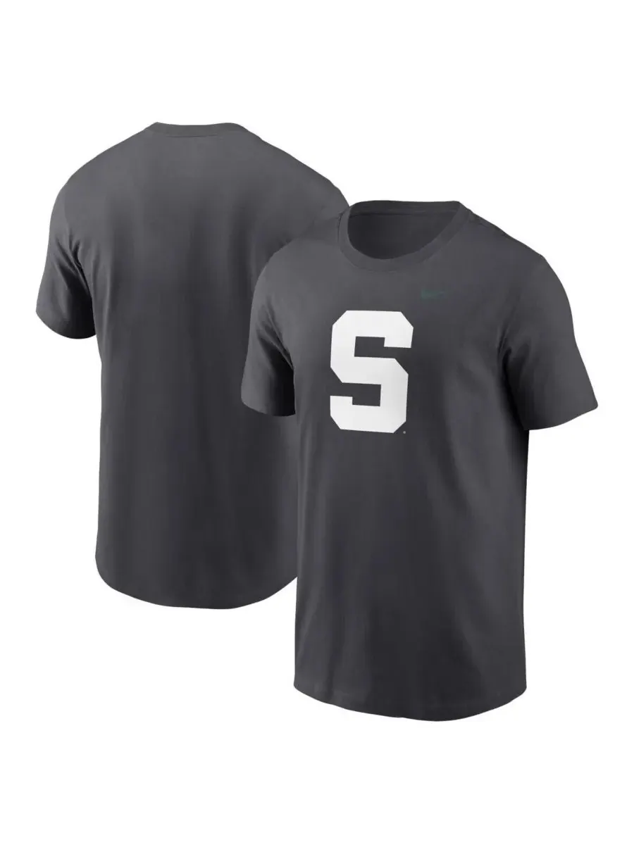 Nike Мужская футболка с альтернативным логотипом Michigan State Spartans Primetime — изображение 1 из 3, серый