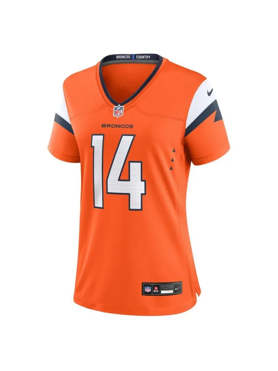 Nike Женская игровая футболка Кортленд Саттон оранжевого цвета из коллекции Denver Broncos Mile — изображение 3 из 3
