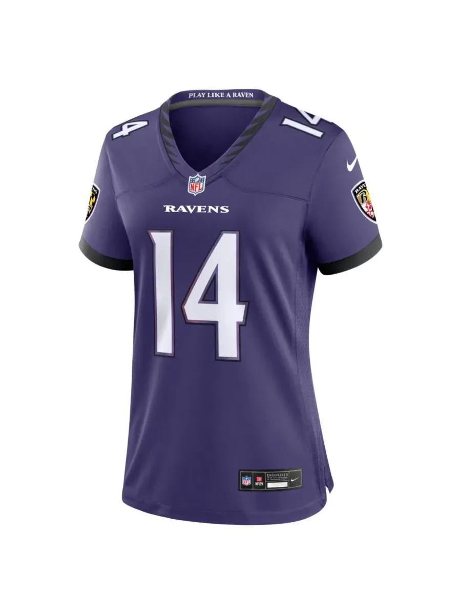 Домашняя футболка Nike Baltimore Ravens Team Game, Kyle Hamilton — изображение 2 из 3, фиолетовый
