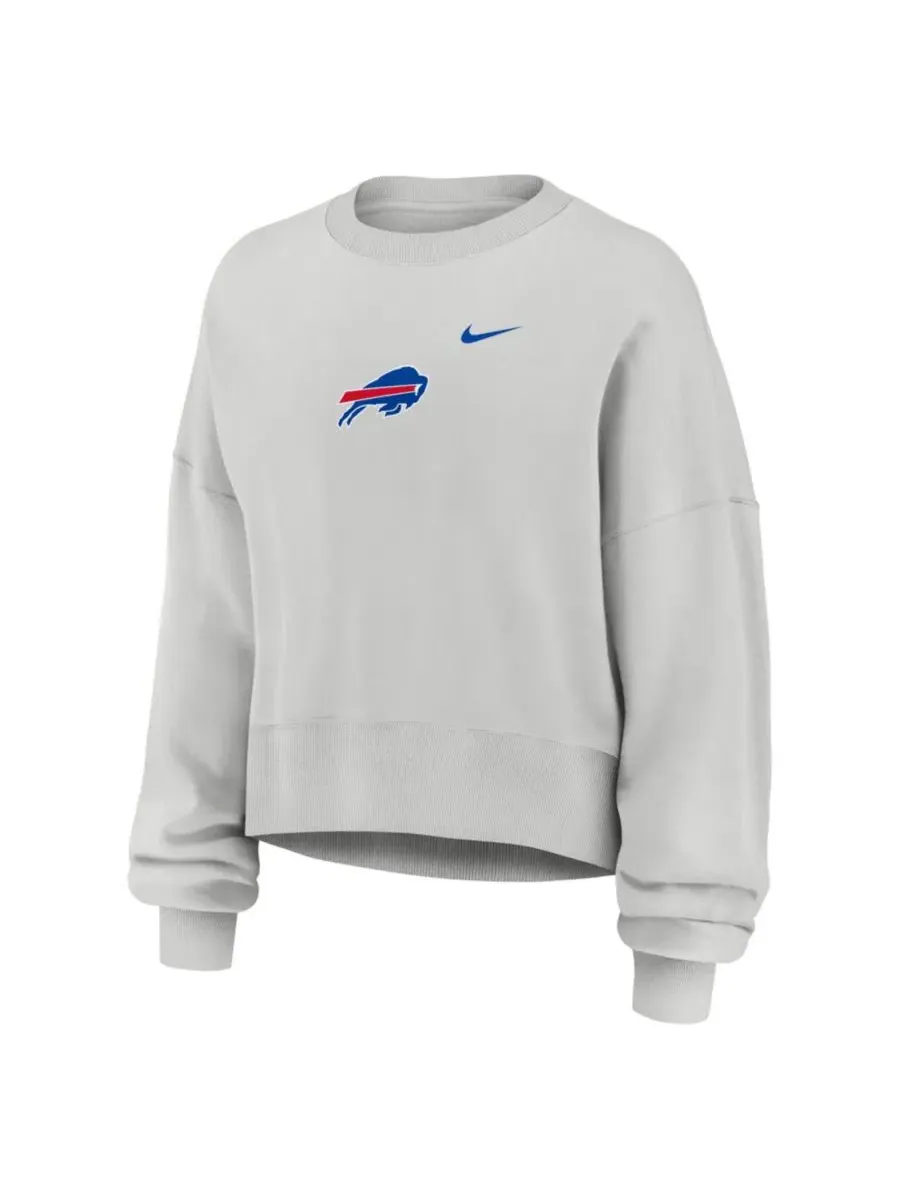 Свитшот оверсайз с принтом Primetime Phoenix Fleece Nike — изображение 2 из 3, серый