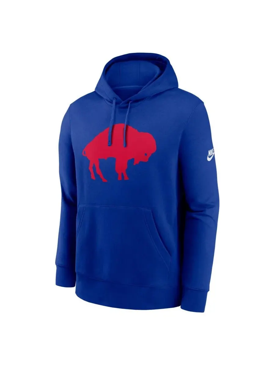Толстовка на пуговицах с капюшоном Nike Club Fleece Pullover Hoodie — изображение 2 из 3, королевский