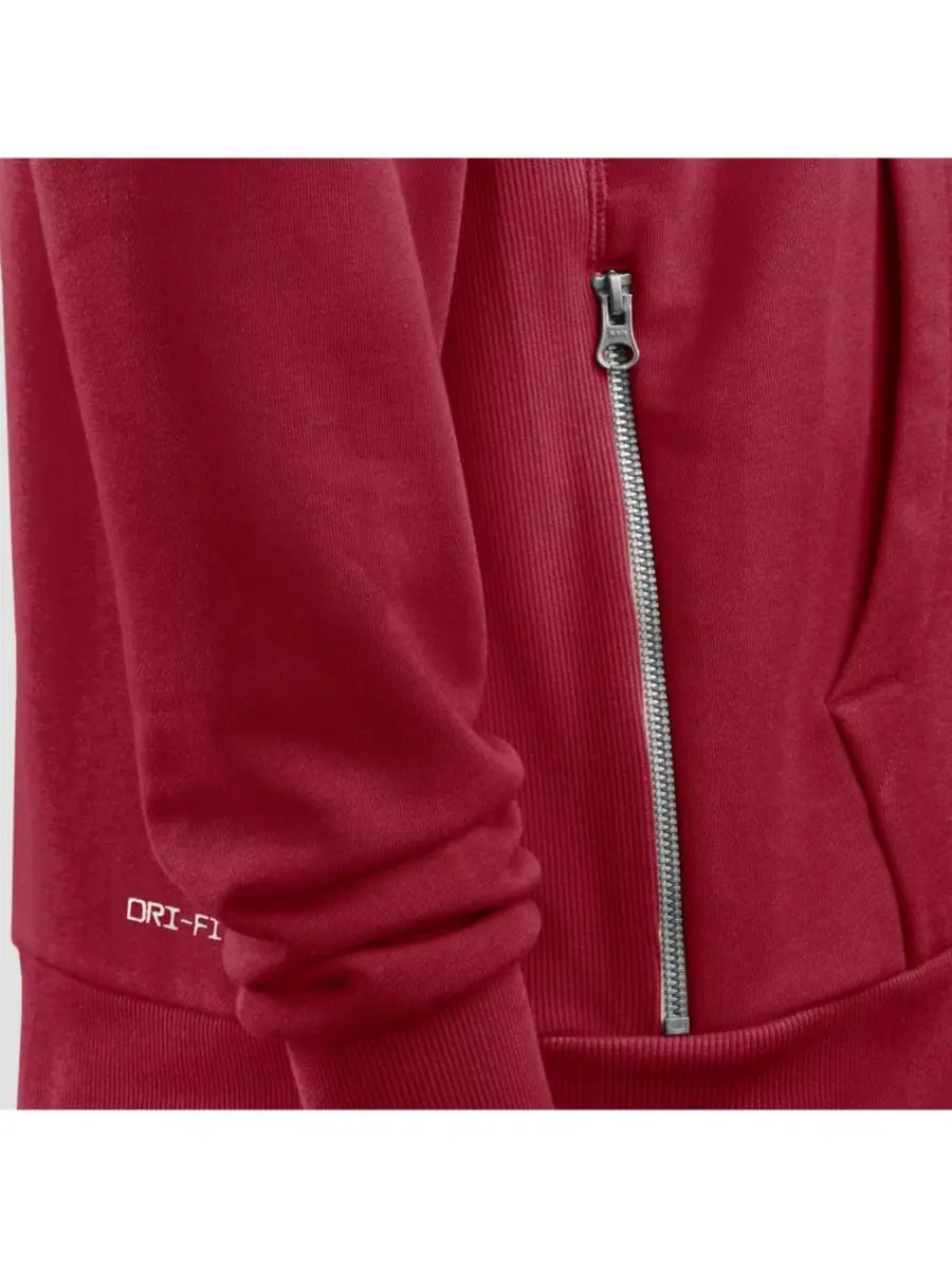 Худи с полной застежкой-молнией Dri-FIT Alabama Crimson Tide 2026 Sideline Standard Issue Nike — изображение 2 из 4, красный