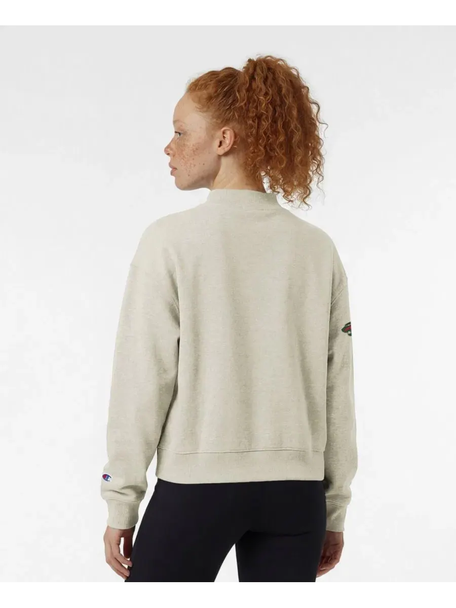 Свитшот с принтом Minnesota Wild Collar Script Triumph Fleece Champion — изображение 5 из 5, овсяный