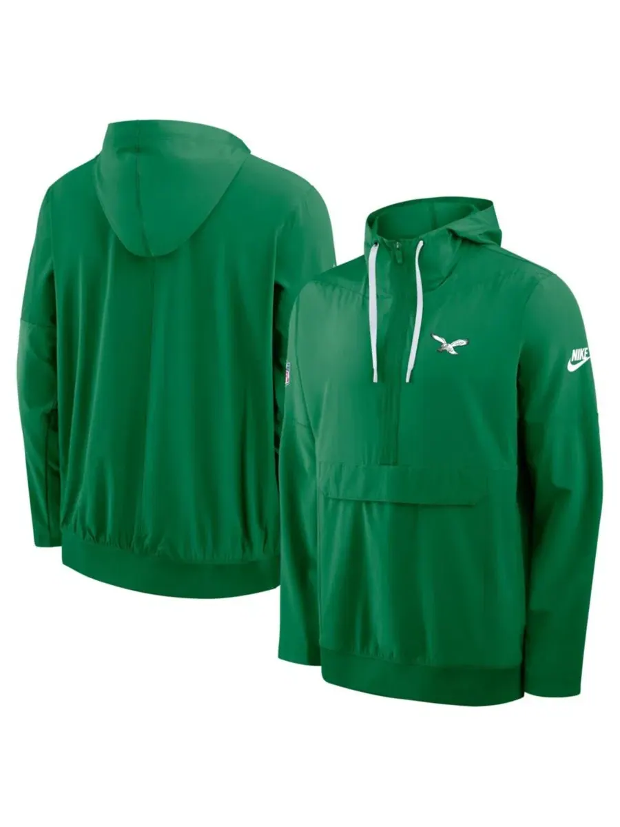 Куртка-анорак с капюшоном и полузастежкой-молнией Philadelphia Eagles Alt Anorak Half-Zip Hooded — изображение 1 из 3