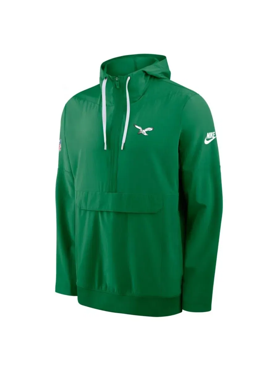 Куртка-анорак с капюшоном и полузастежкой-молнией Philadelphia Eagles Alt Anorak Half-Zip Hooded — изображение 2 из 3