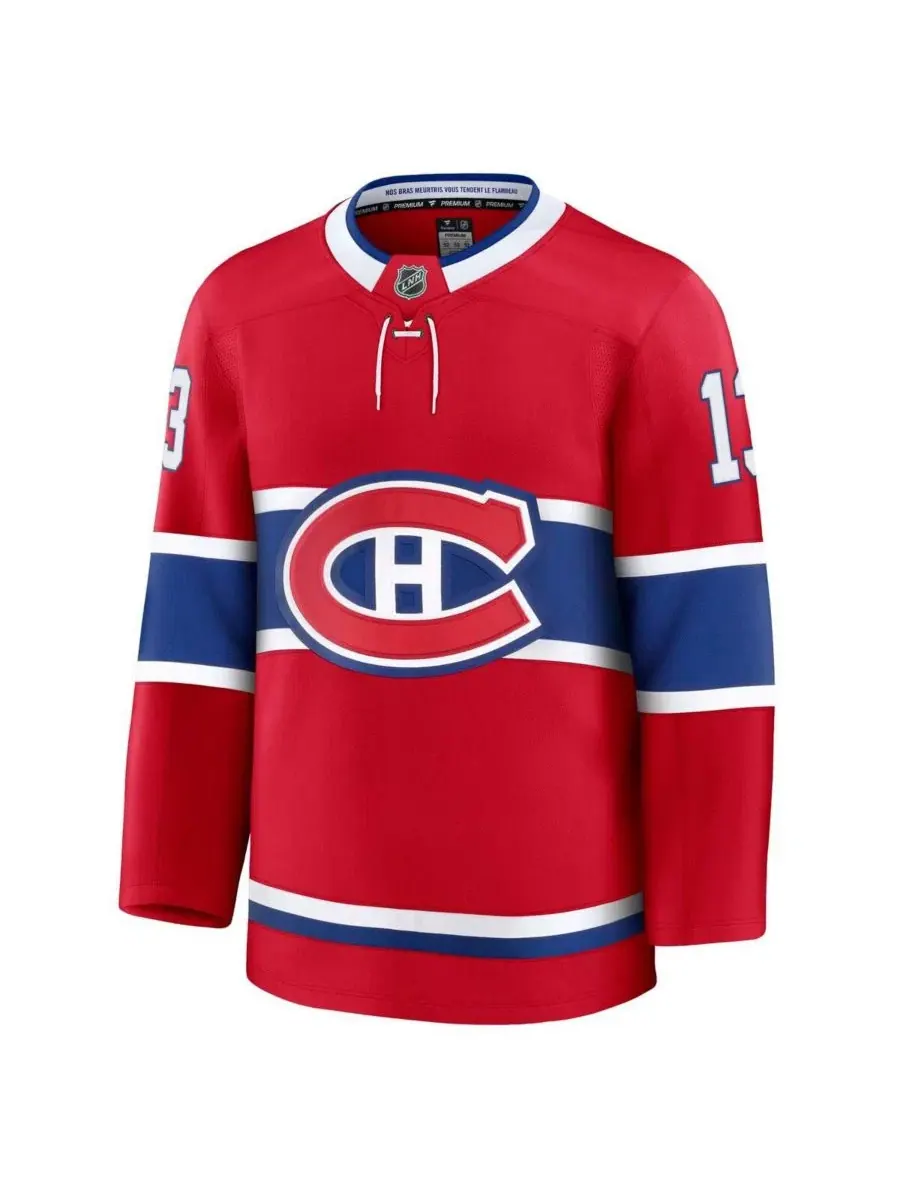 Хоккейный джерси Fanatics Cole Caufield Montreal Canadiens Home Premium — изображение 2 из 3, красный