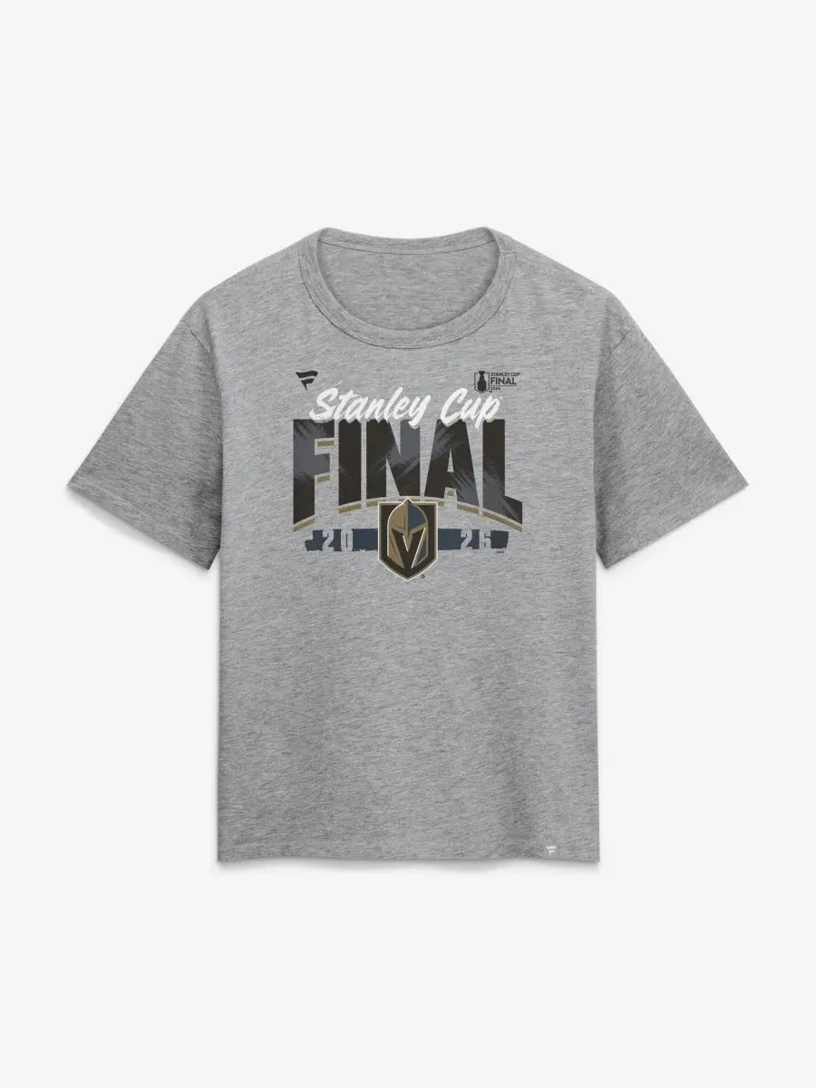 Футболка с принтом Vegas Golden Knights 2026 Stanley Cup Final Roster Fanatics — изображение 3 из 3, серый