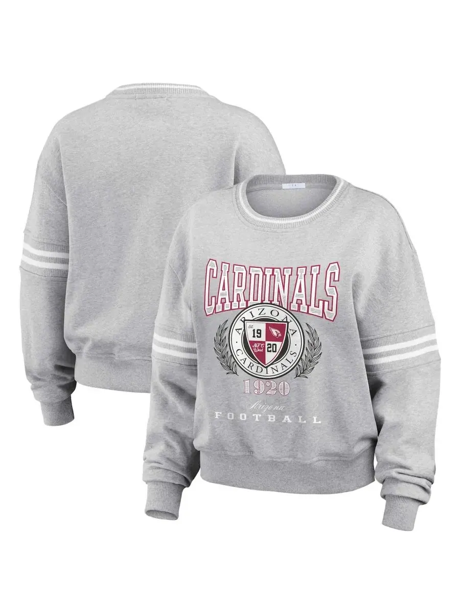 Свитшот с принтом Arizona Cardinals WEAR by Erin Andrews — изображение 1 из 4, серый