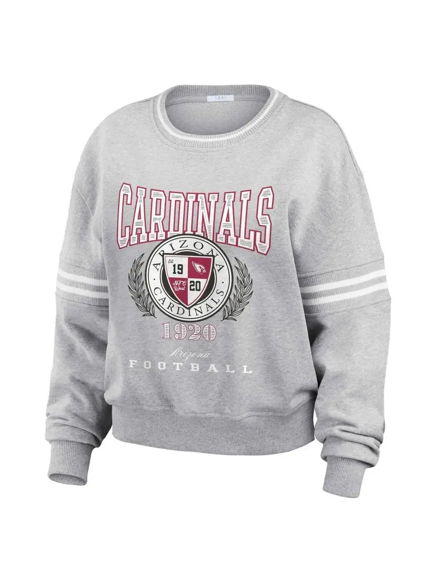 Свитшот с принтом Arizona Cardinals WEAR by Erin Andrews — изображение 2 из 4, серый