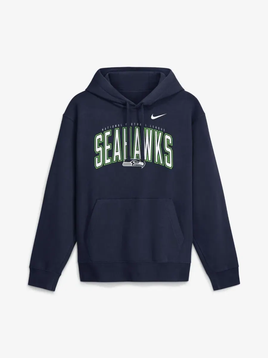 Худи Nike College Navy Seattle Seahawks Expect Victory Club — изображение 1 из 2, темно-синий