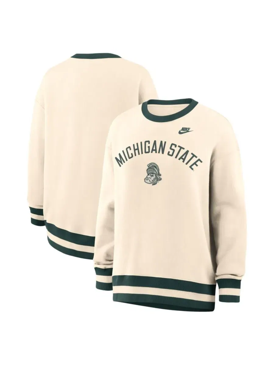 Женский свитшот Nike Michigan State Spartans Legacy Arch Phoenix Oversized — изображение 1 из 5, прозрачный