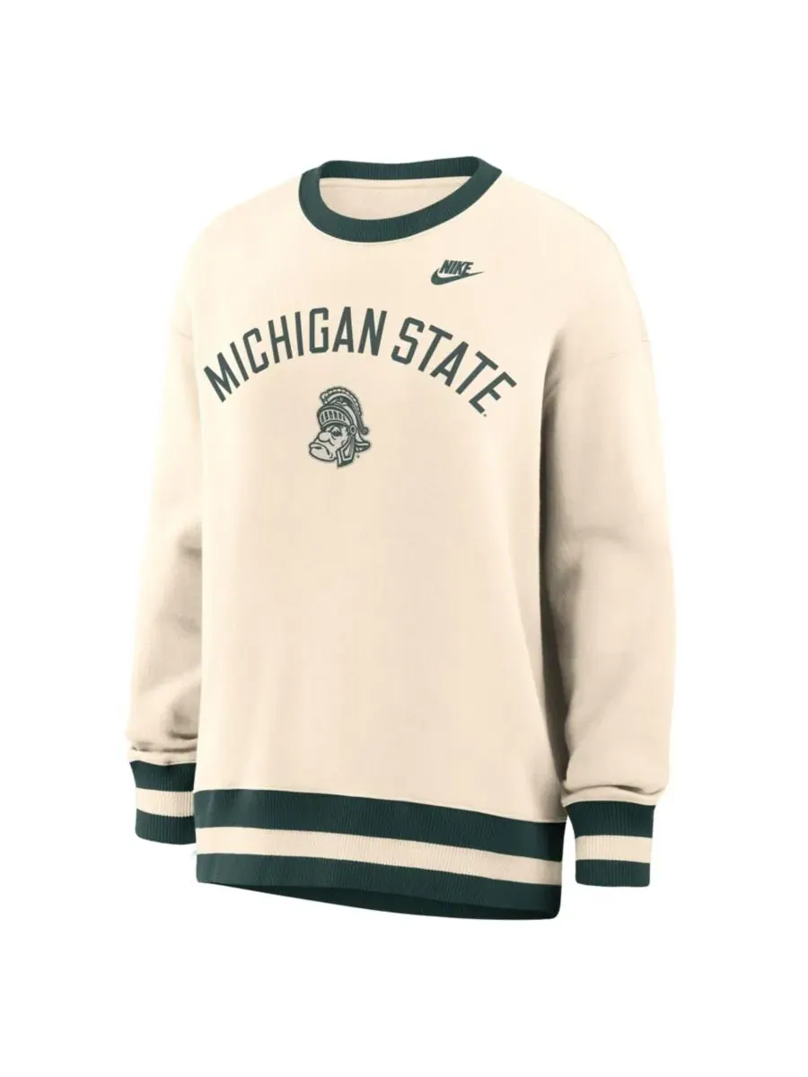 Женский свитшот Nike Michigan State Spartans Legacy Arch Phoenix Oversized — изображение 2 из 5, прозрачный