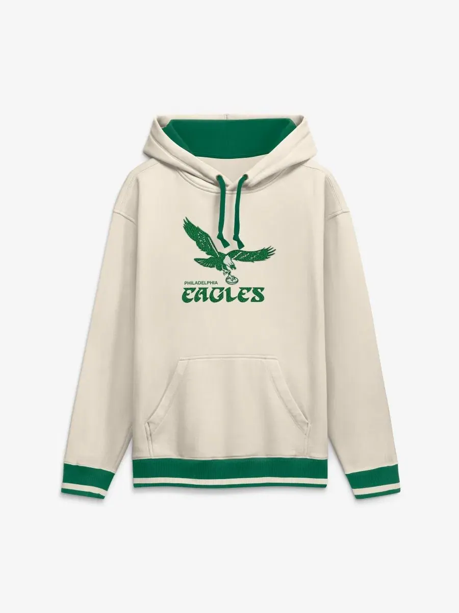 Мужской худи из футера с принтом Philadelphia Eagles Fanatics — изображение 1 из 4, бежевый