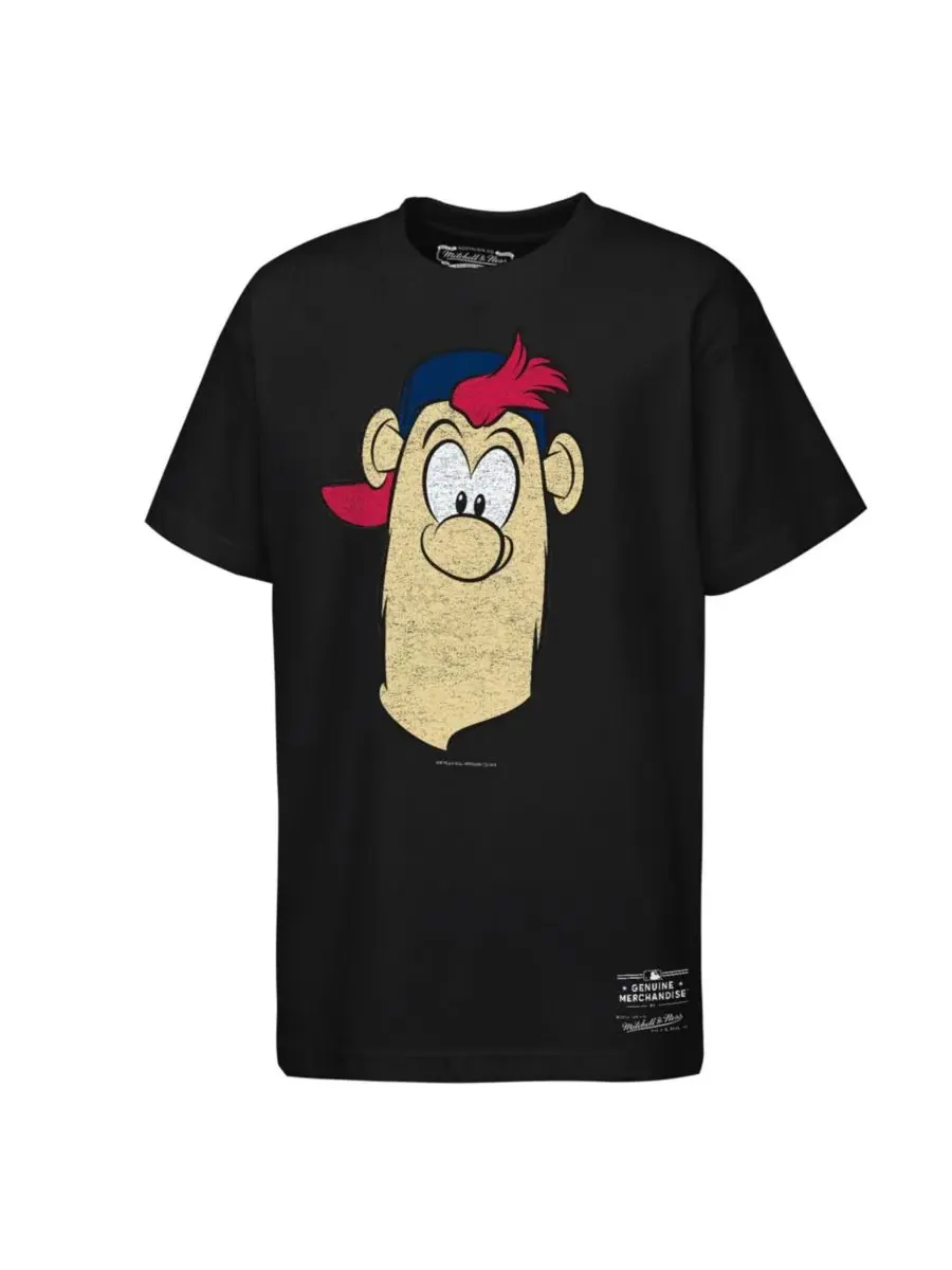 Футболка с принтом талисмана Mitchell & Ness — изображение 3 из 3, черный