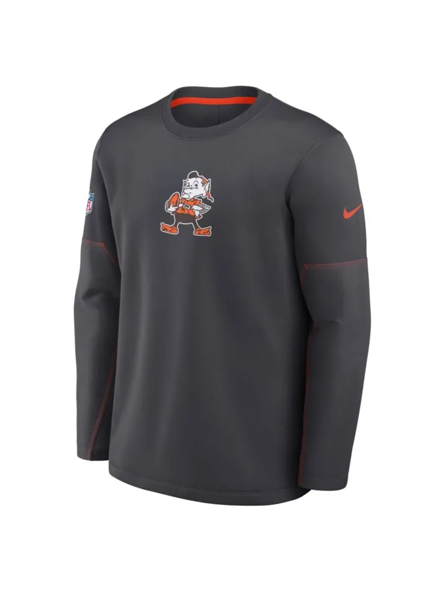 Толстовка Nike Therma-FIT с принтом — изображение 2 из 3, темно-серый оранжевый