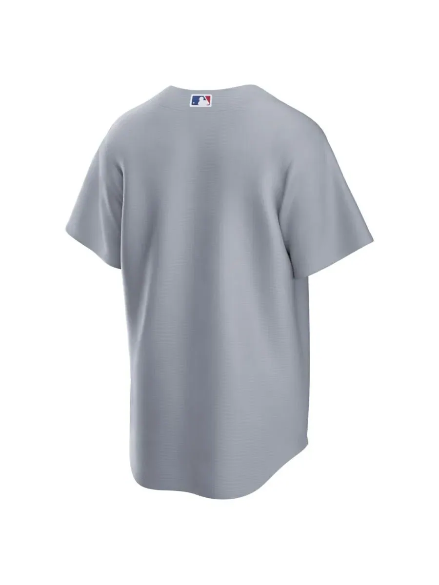 Мужская реплика джерси Los Angeles Dodgers Road Replica Nike — изображение 3 из 3, серый