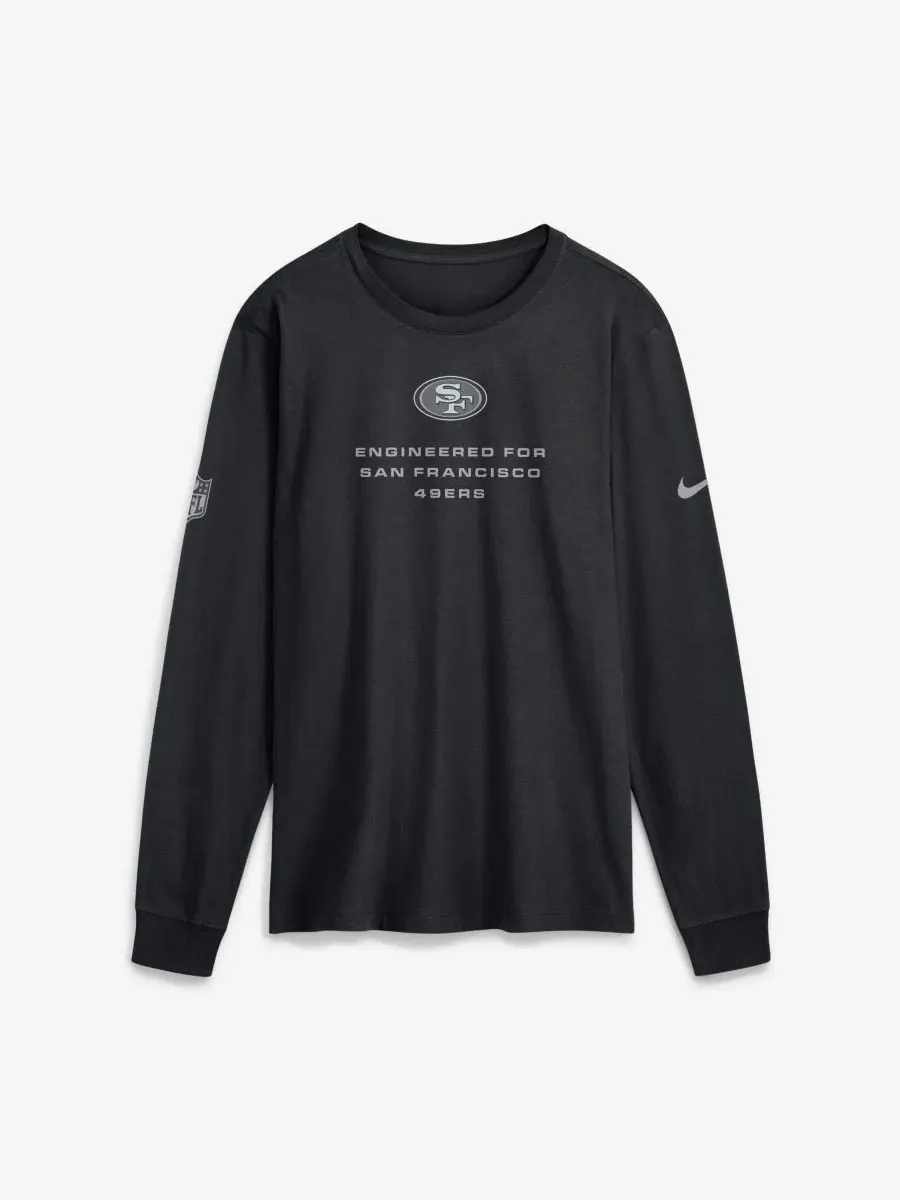 Футболка с длинным рукавом Nike — изображение 1 из 2, черный