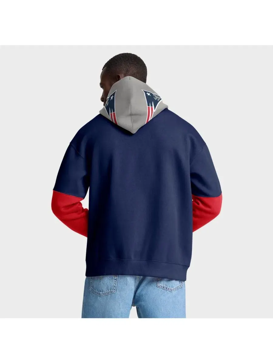Толстовка-худи с капюшоном New England Patriots Helmet Fanatics — изображение 3 из 5, темно-синий