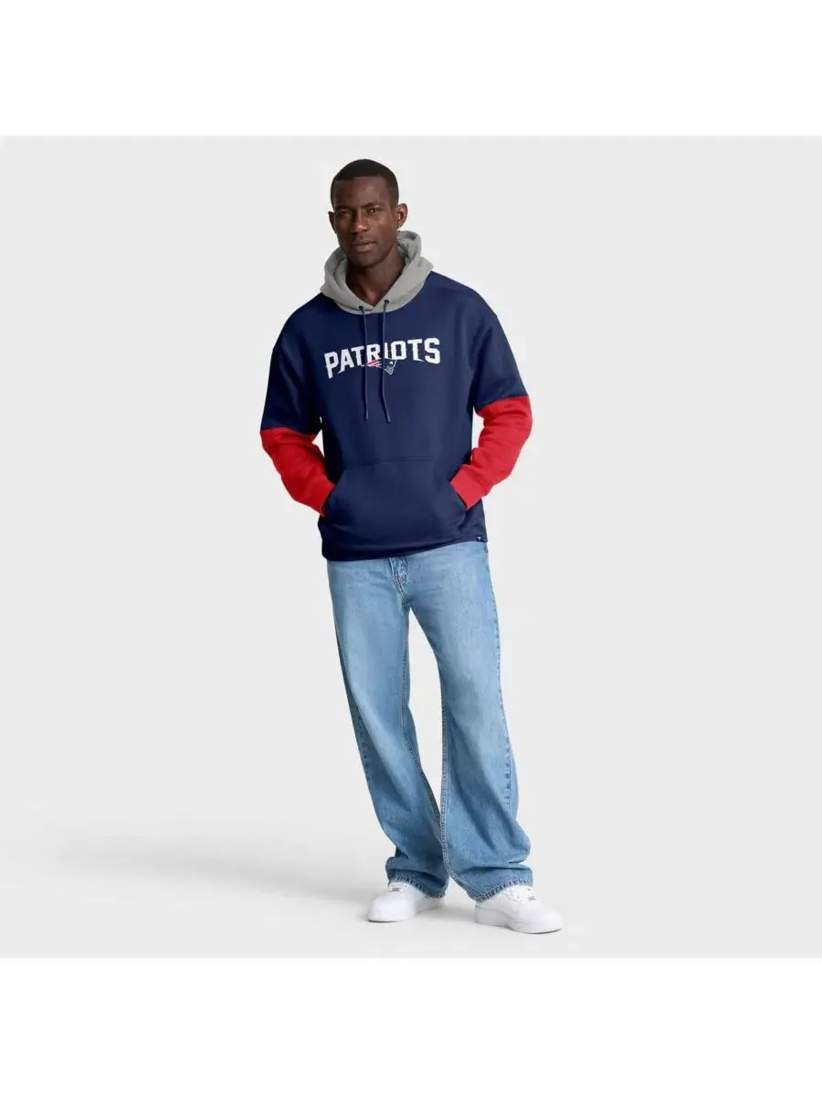 Толстовка-худи с капюшоном New England Patriots Helmet Fanatics — изображение 4 из 5, темно-синий