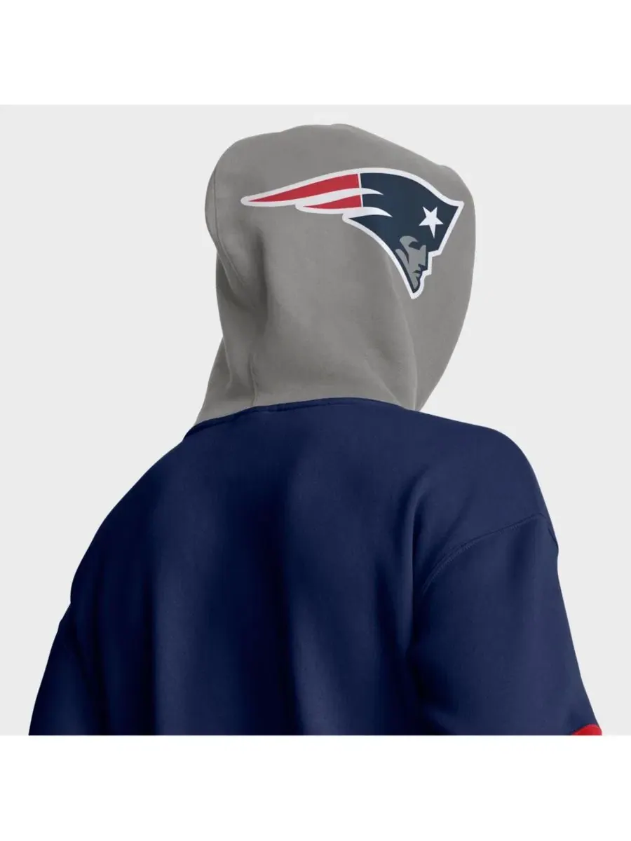 Толстовка-худи с капюшоном New England Patriots Helmet Fanatics — изображение 5 из 5, темно-синий