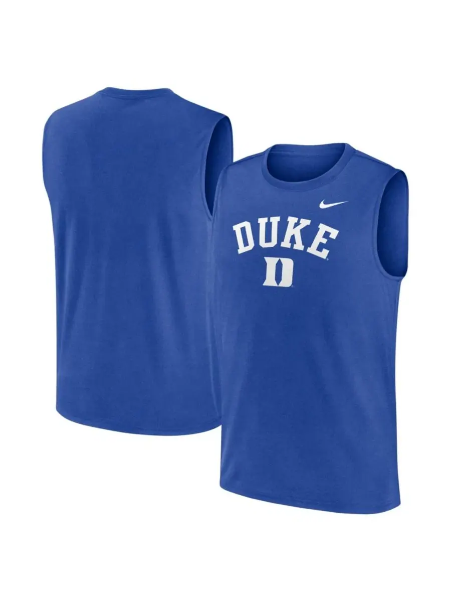 Майка-безрукавка с технологией Dri-FIT Duke Blue Devils Primetime Legend Arch Nike — изображение 1 из 2, королевский