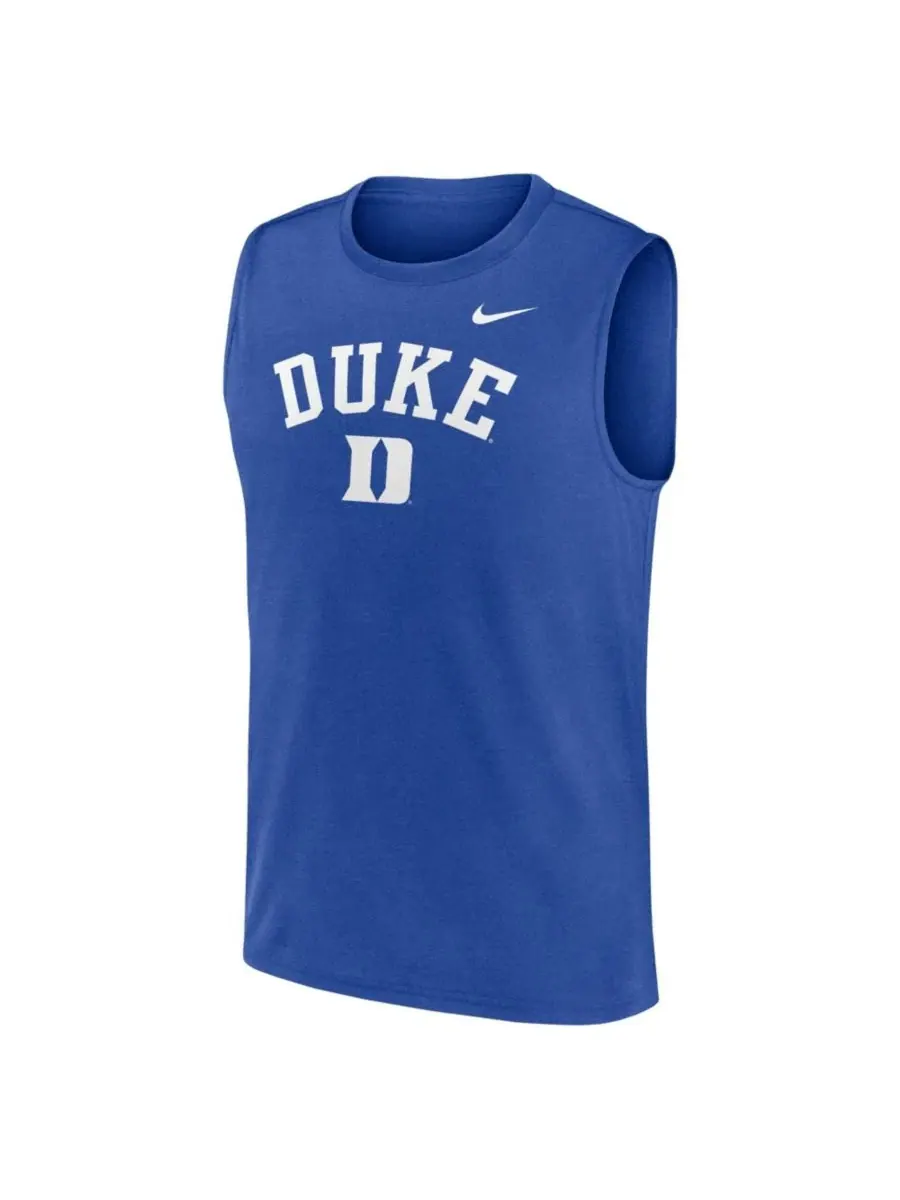 Майка-безрукавка с технологией Dri-FIT Duke Blue Devils Primetime Legend Arch Nike — изображение 2 из 2, королевский