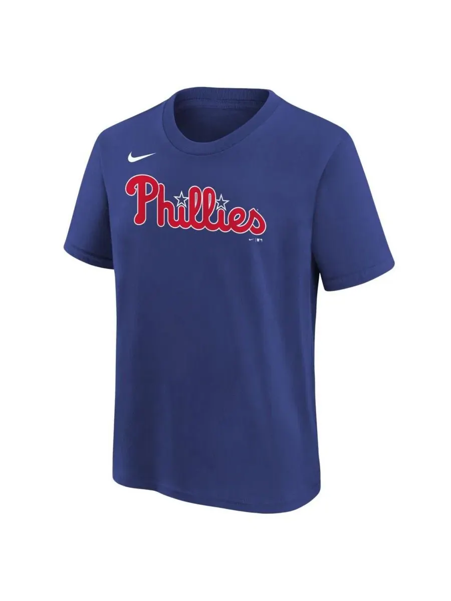 Футболка с длинным рукавом Philadelphia Phillies Wordmark Nike — изображение 2 из 3, королевский