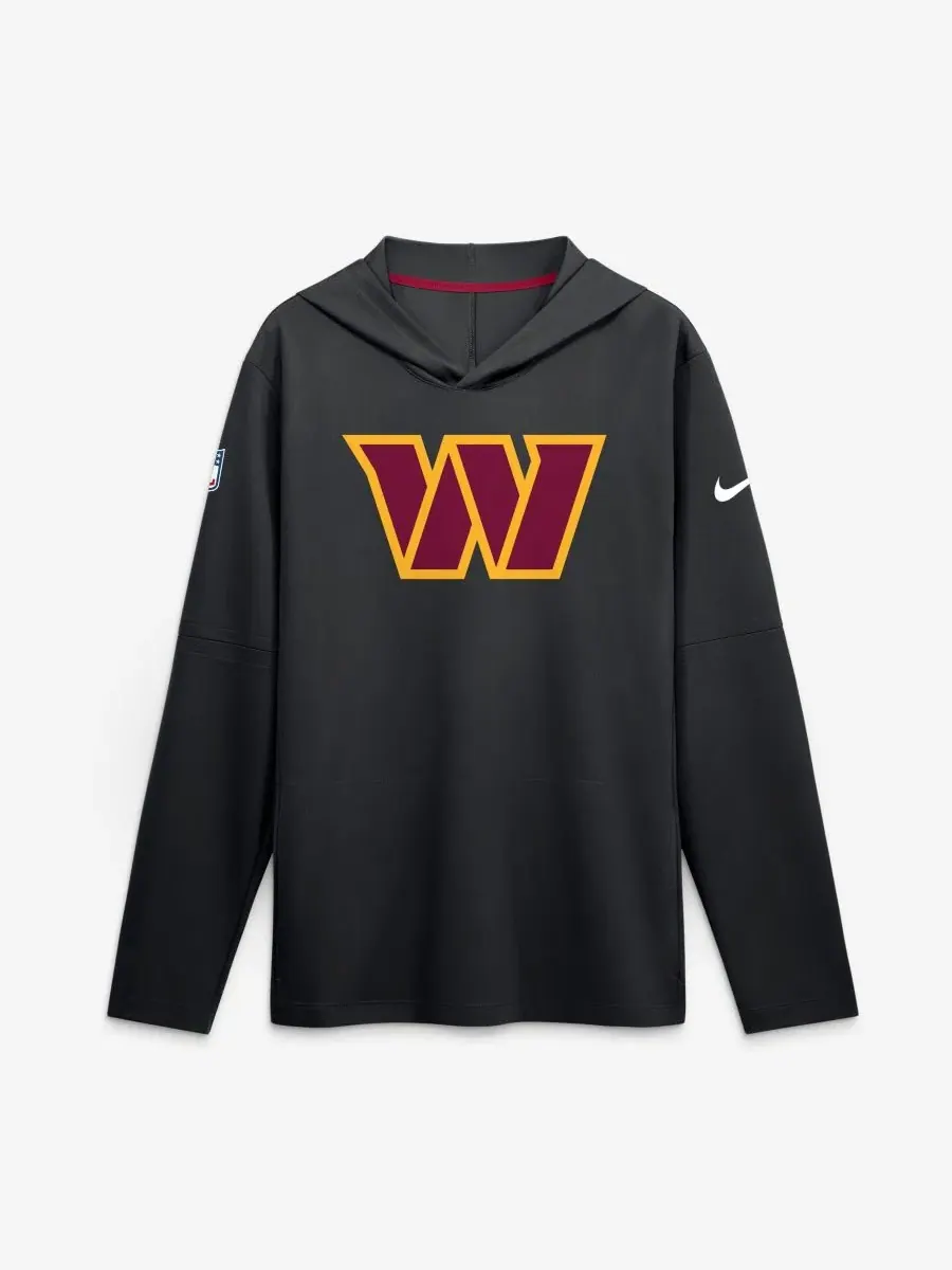 Футболка с капюшоном и длинным рукавом Sideline Dri-FIT Nike — изображение 1 из 4, черный