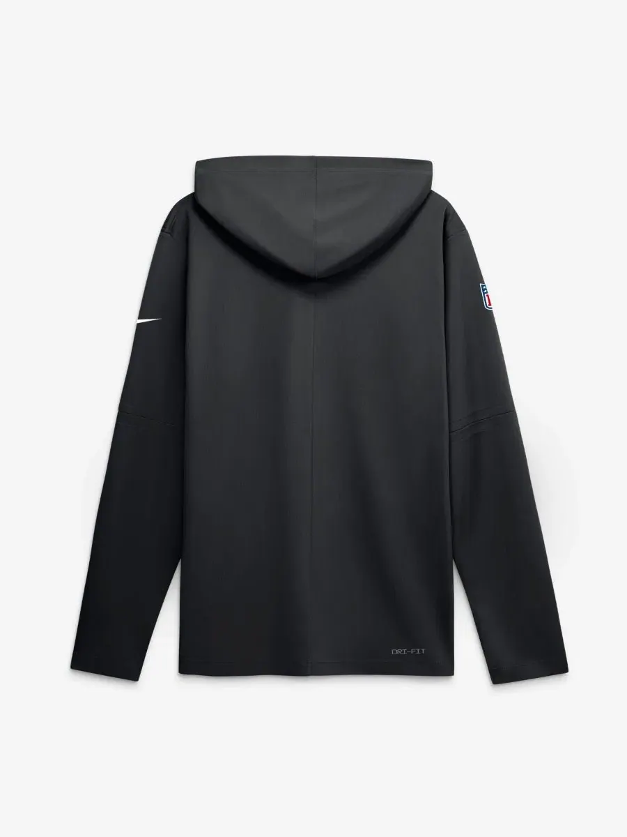 Футболка с капюшоном и длинным рукавом Sideline Dri-FIT Nike — изображение 4 из 4, черный