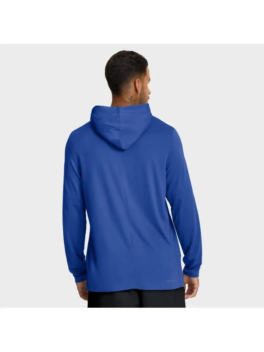Футболка с капюшоном и длинным рукавом с технологией Dri-FIT, модель Dugout Nike — изображение 4 из 4, королевский