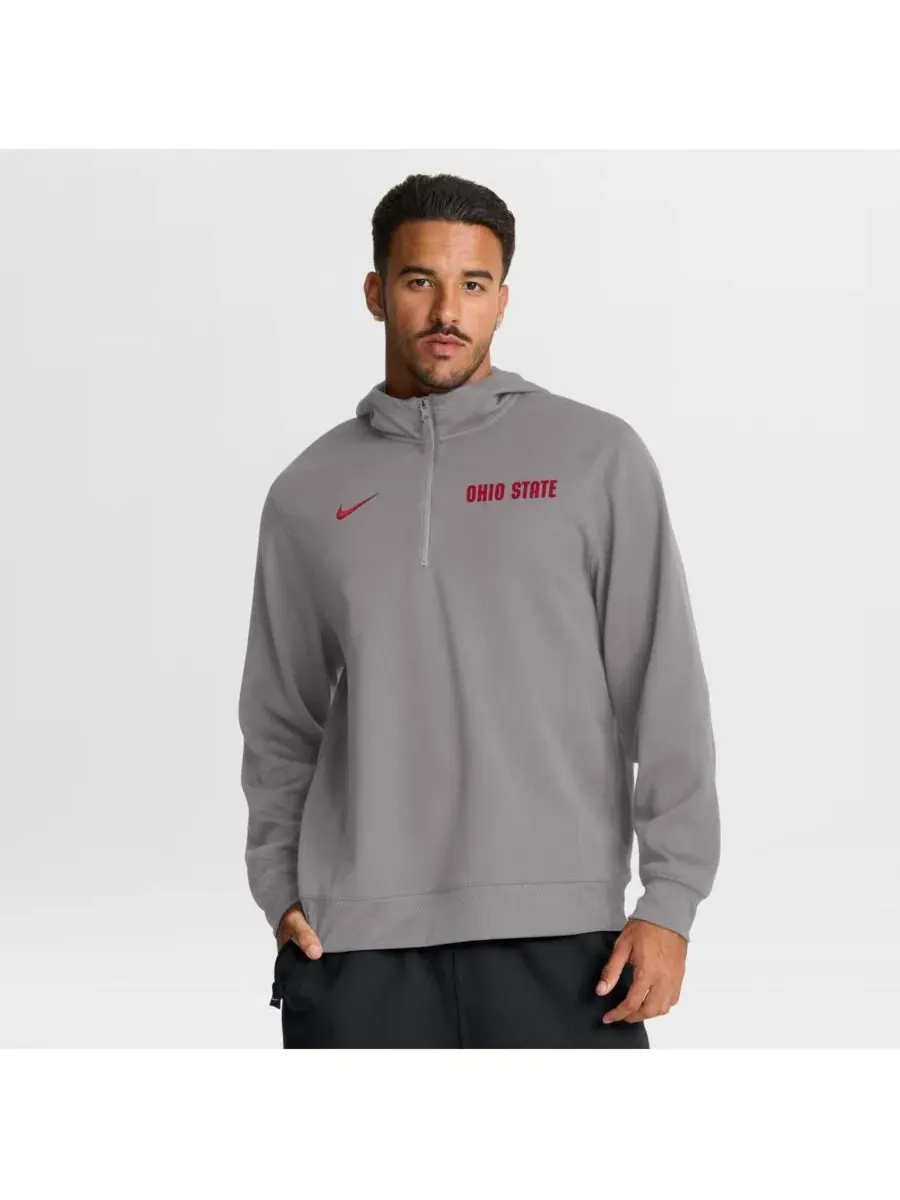 Худи с четверть-застежкой Nike — изображение 1 из 5, серый
