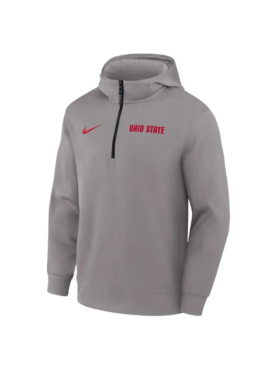 Худи с четверть-застежкой Nike — изображение 4 из 5, серый