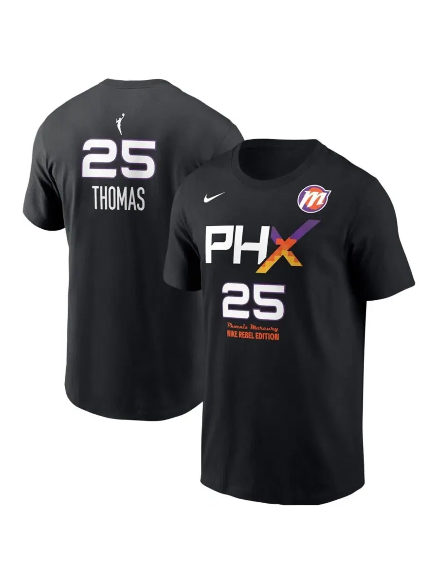 Футболка с длинным рукавом Rebel Edition Alyssa Thomas Phoenix Mercury Nike — изображение 1 из 3, черный